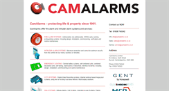 Desktop Screenshot of camalarms.co.uk